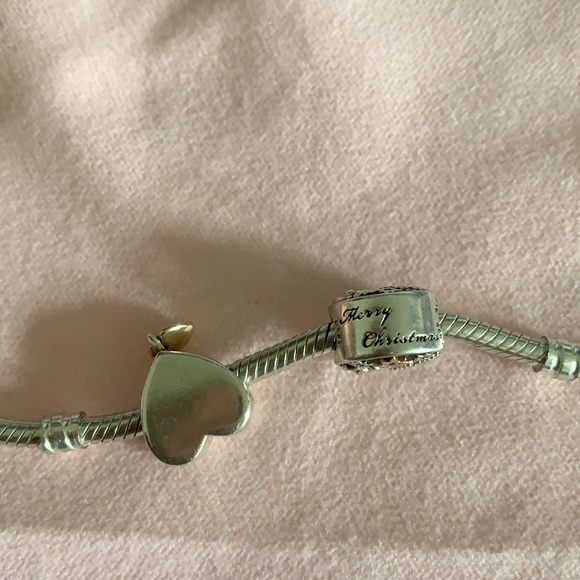 Pandora set (2) Two-Tone charms Gold - Picture 2 of 4